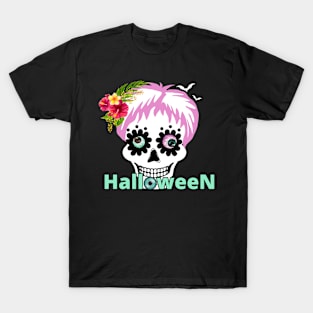 Funny Halloween Catrina T-Shirt